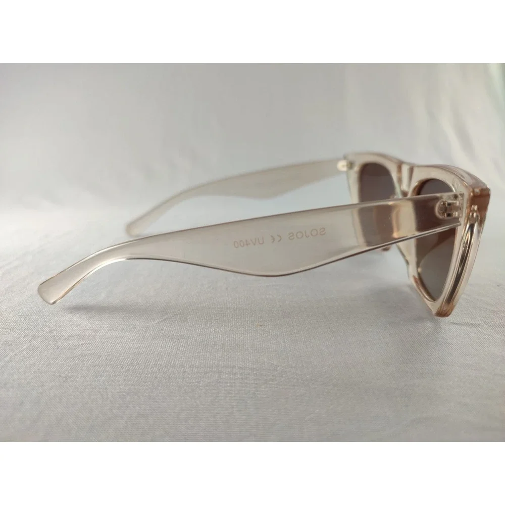 SOJOS SJ2115 C3 MZ Transparent Peach Cat Eye‎ Sunglasses 54-29-139 UV400 Women